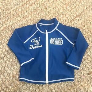 Miki House Navy Catch The Big Wave Unisex Rash Guard Size 13 22 Inch Chest